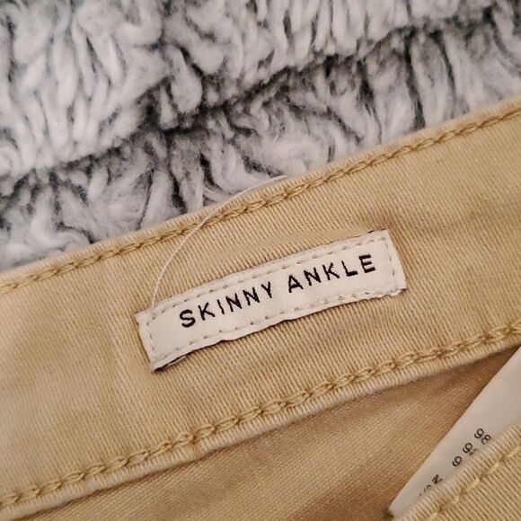 Tan Anne Klein skinny ankle jeans size 14 - Picture 4 of 10